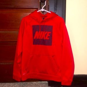 Red Nike dry fit sweatshirt